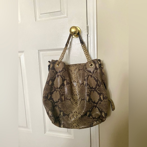 Michael Kors Snakeskin Purse - Picture 3 of 13